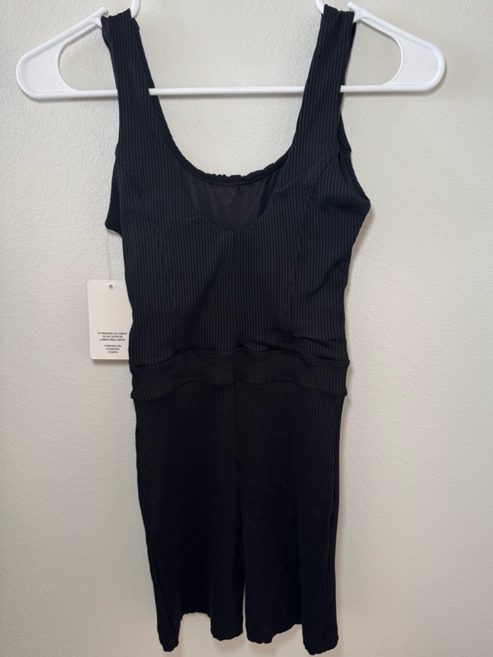 Black Ribbed Onesie